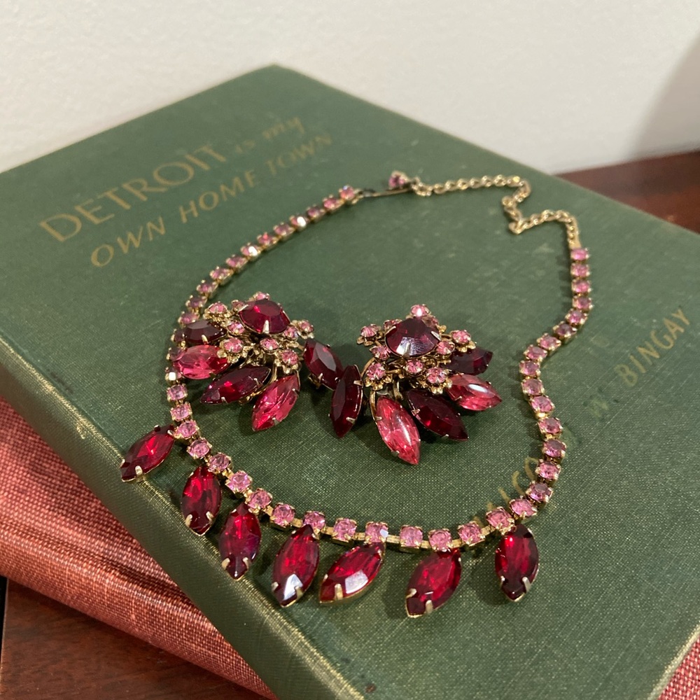 Vintage burlesque jewelry set